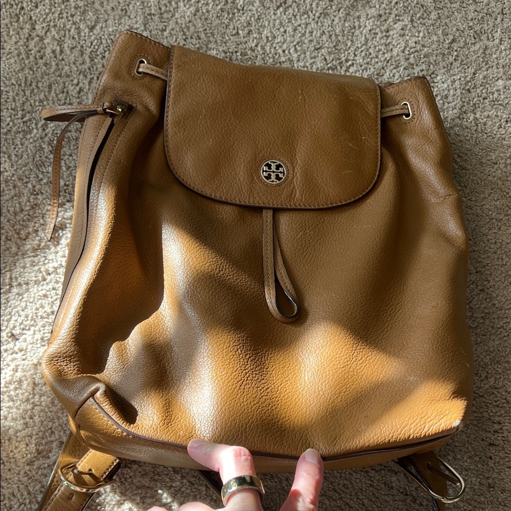 Tory Burch Tan Leather Women's Backpack